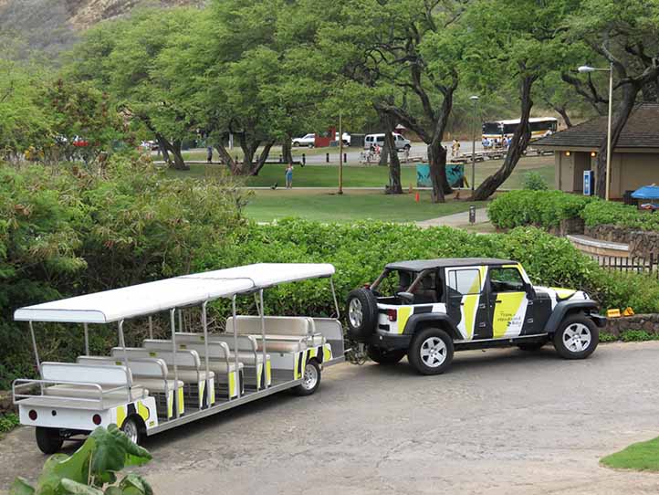 Tram Hanauma Bay Jeep Wrangler